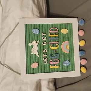Spritz easter hanging sign